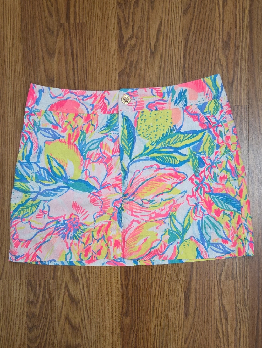 Lilly Pulitzer Nicki Skort, Fiesta Bamba Tropical Multicolor, Lined/ 6